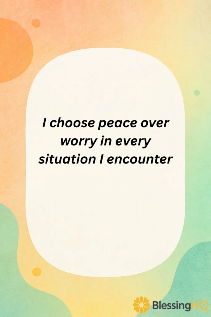 Stress-Free & Peaceful Affirmations